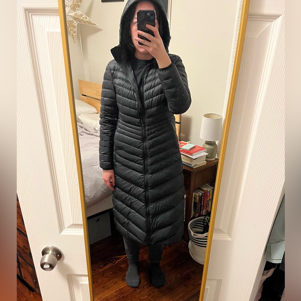 Lands' End Black Quilted Jacket